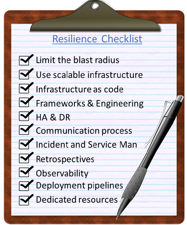 System Resilience Checklist